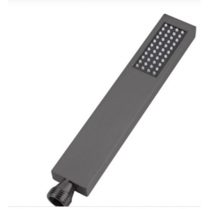 Aqua Gun Metal Square Chrome Hand Shower